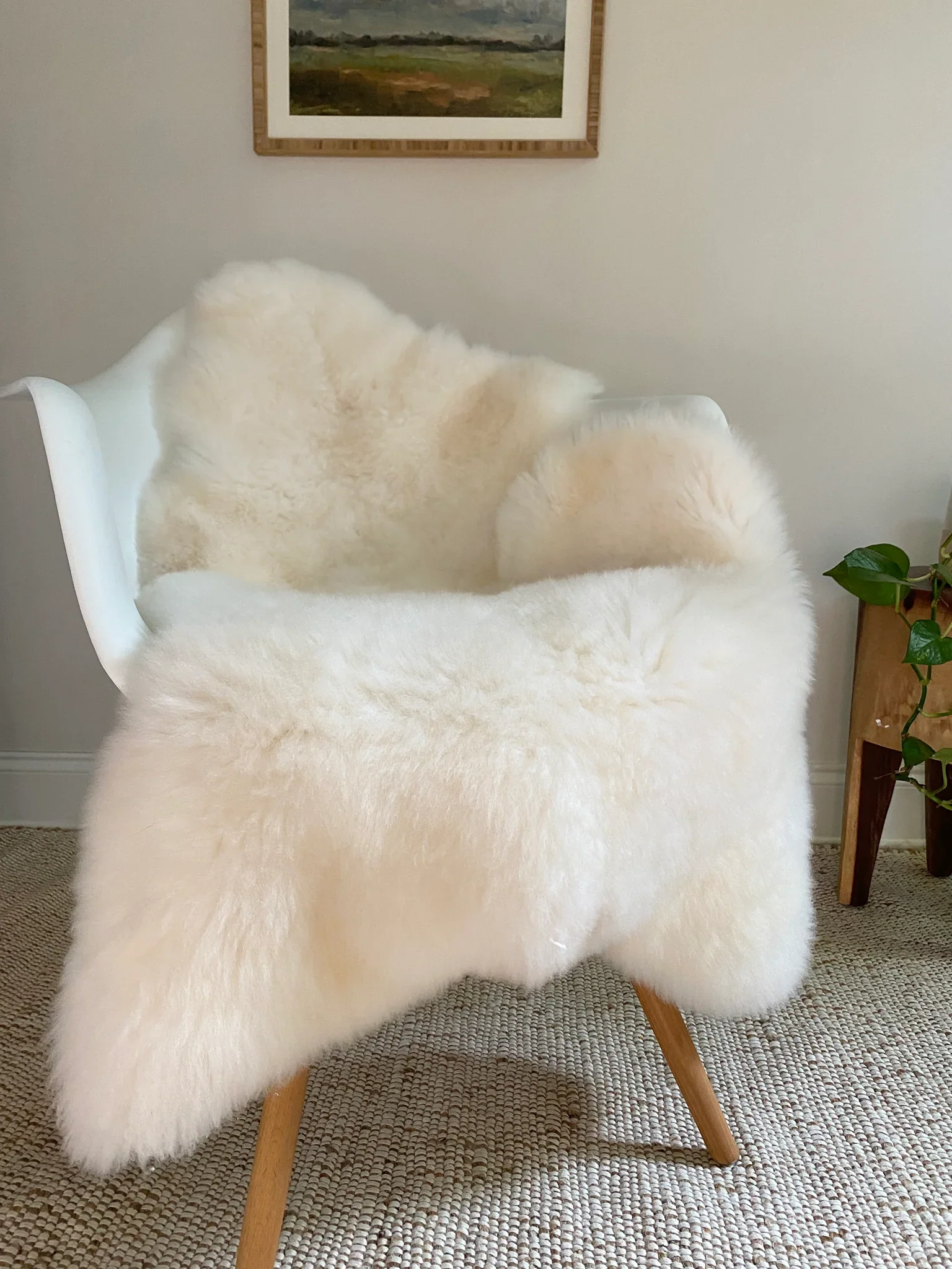 Bright Ivory Nursery Sheepskin - Image 6
