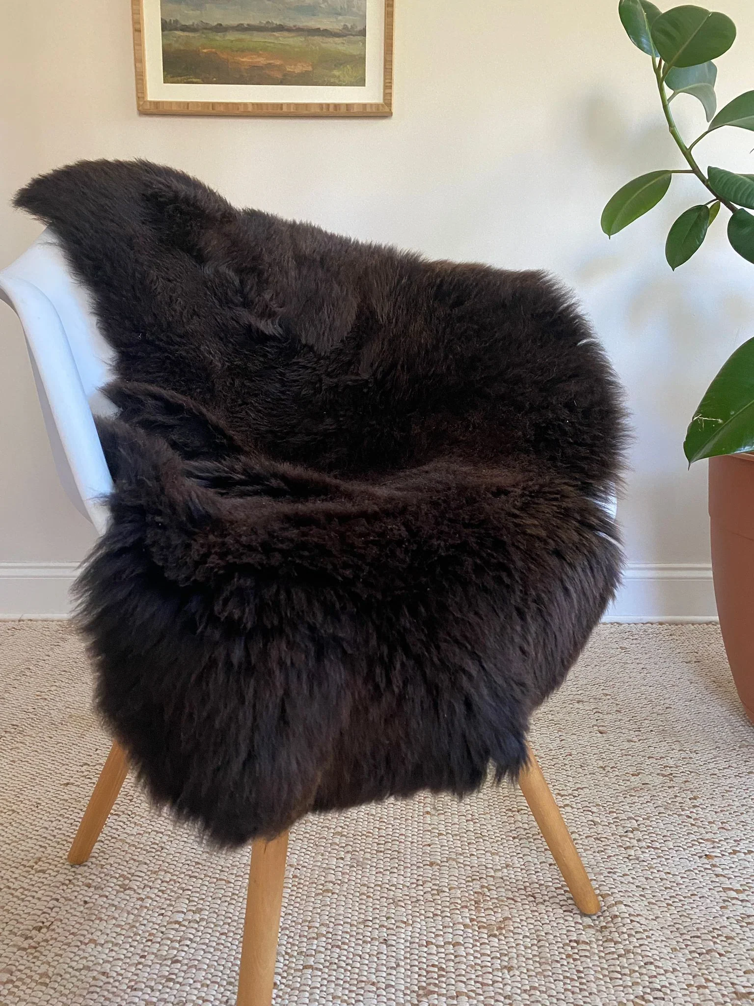 Classic Dark Brown Sheepskin - Image 3