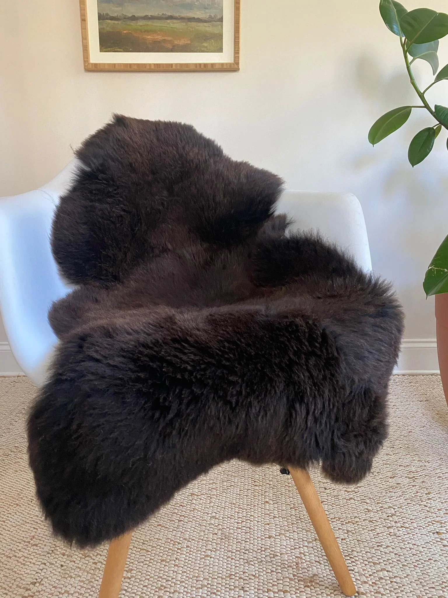 Classic Dark Brown Sheepskin - Image 5