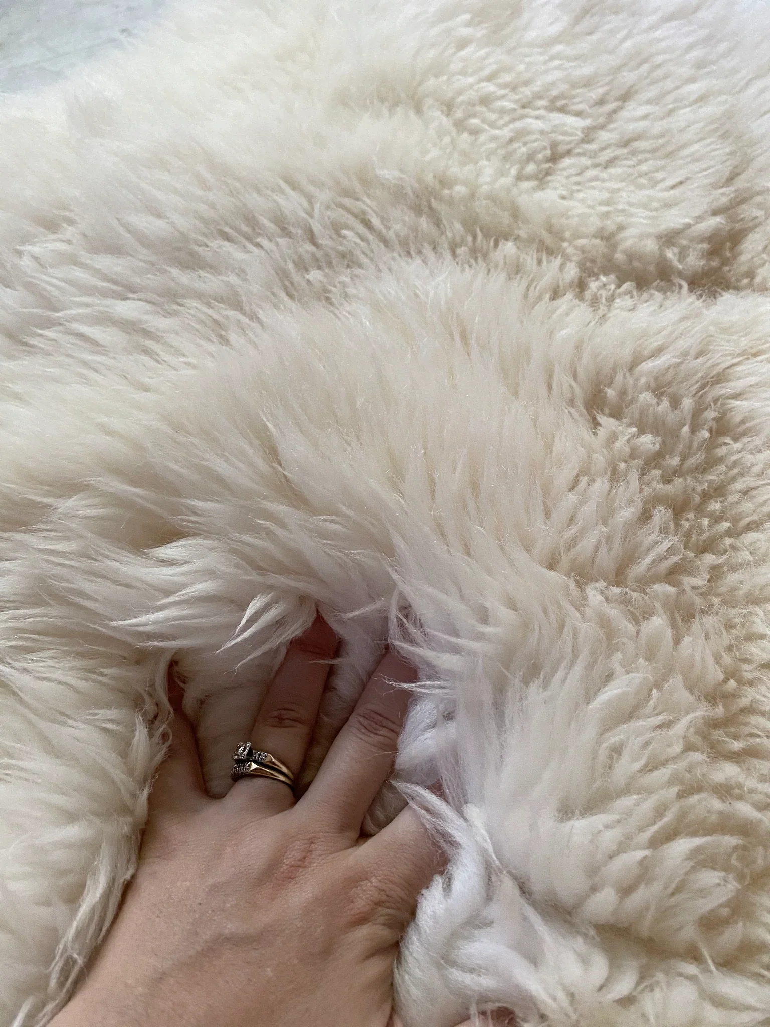 Double Sheepskin in Golden White (One-of-a-Kind) - Image 5