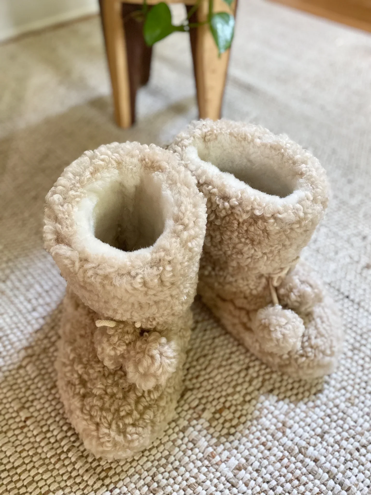 Extra Warm Sheepskin Booties - Image 5