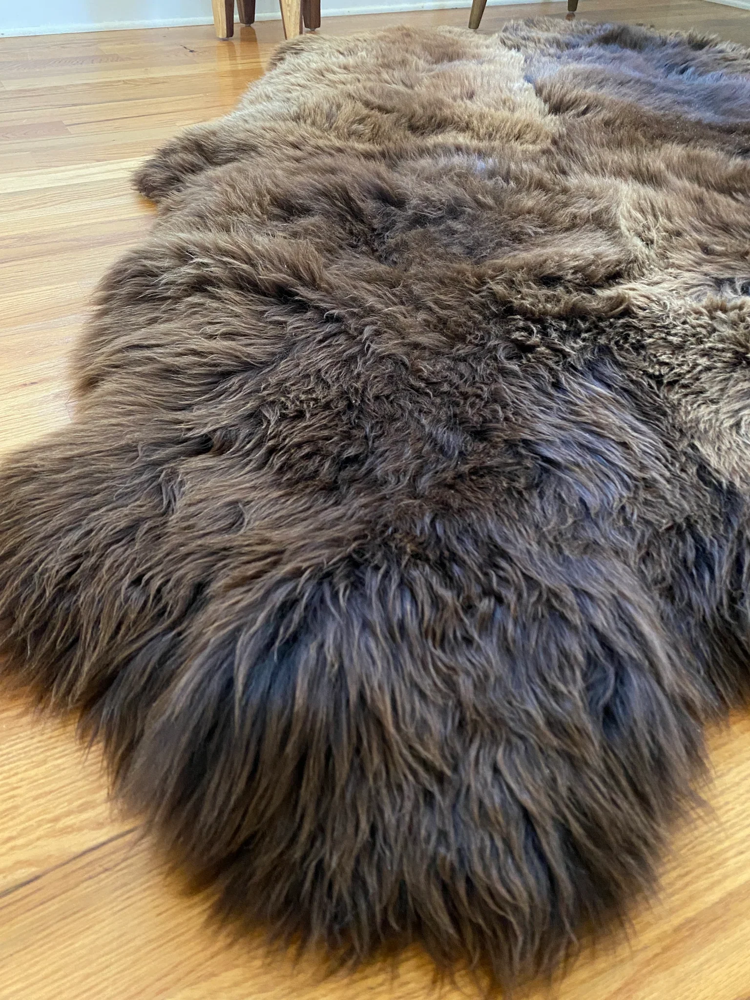 Plush Rich Brown Sheepskin Quad - Image 4