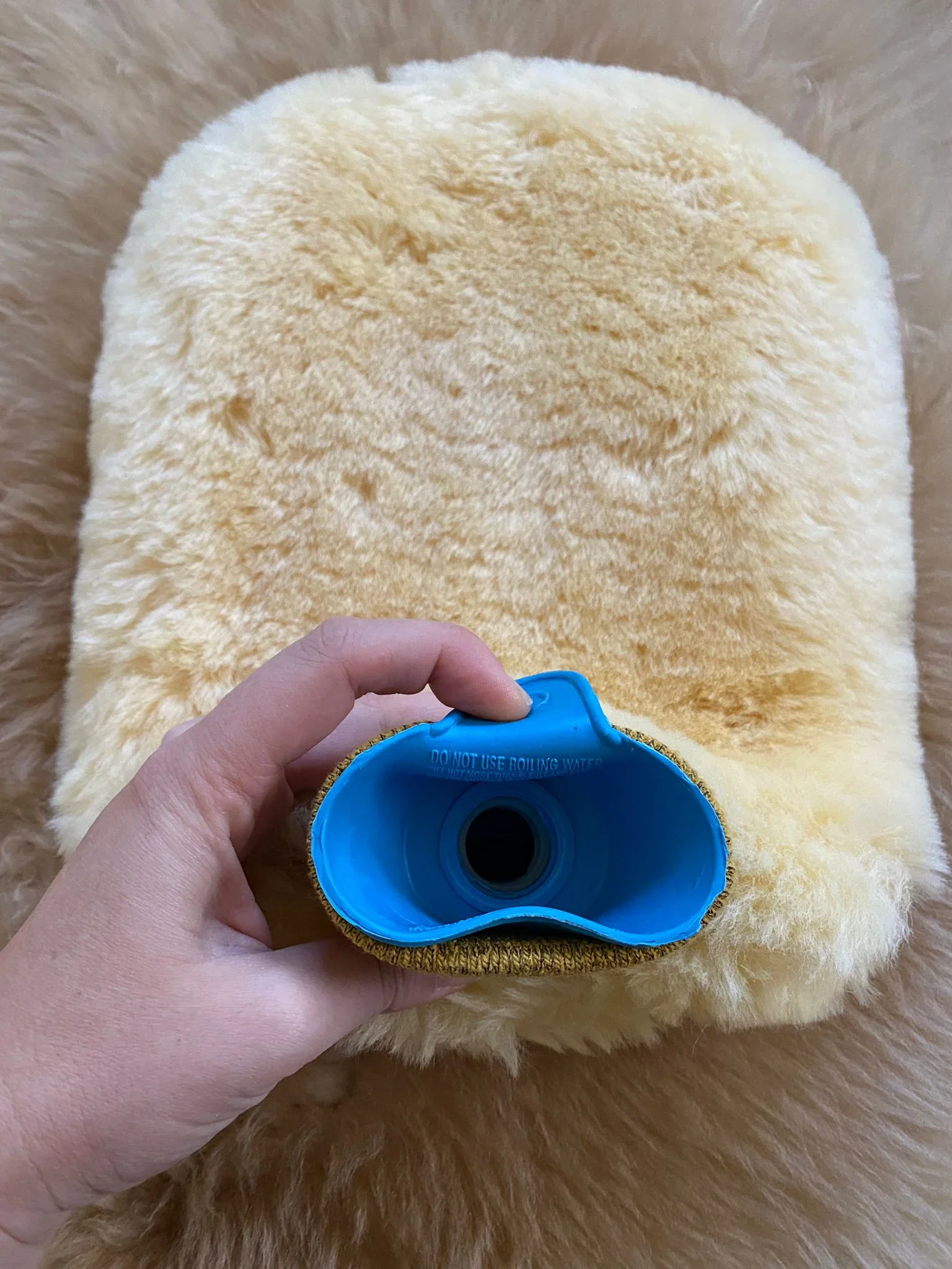 Sheepskin Hot Water Bottle Warmer - Image 6