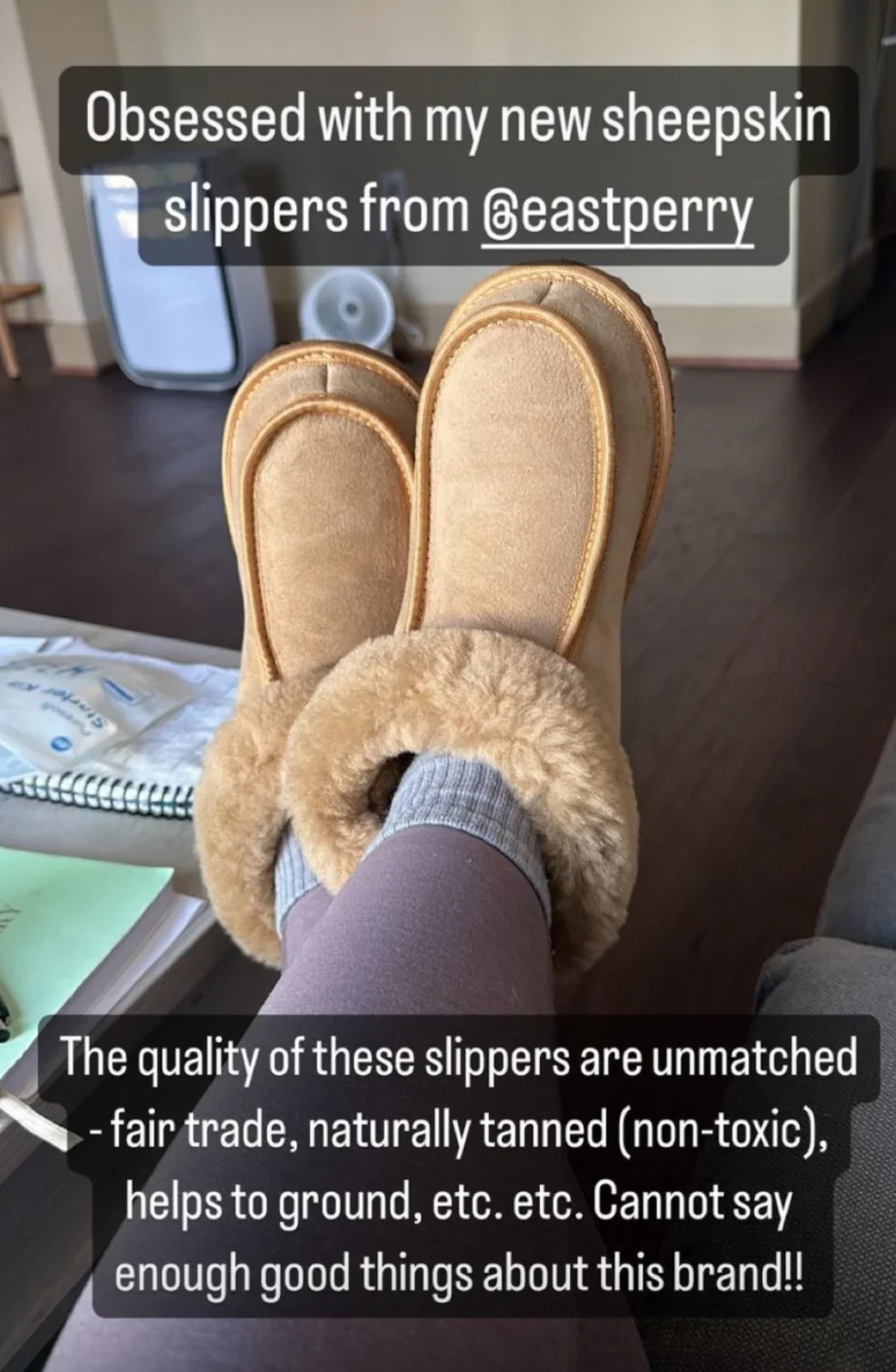The Classic Slipper: 100% sheepskin in Tan - Image 5