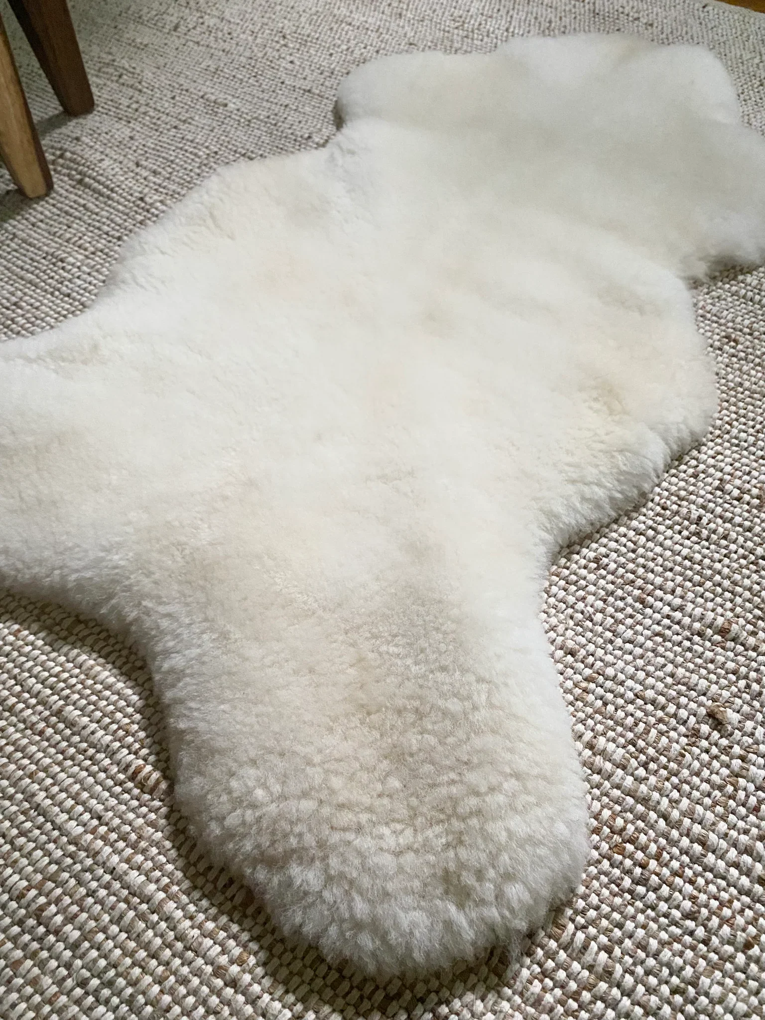 Short Fur Ivory Sheepskin - Image 4