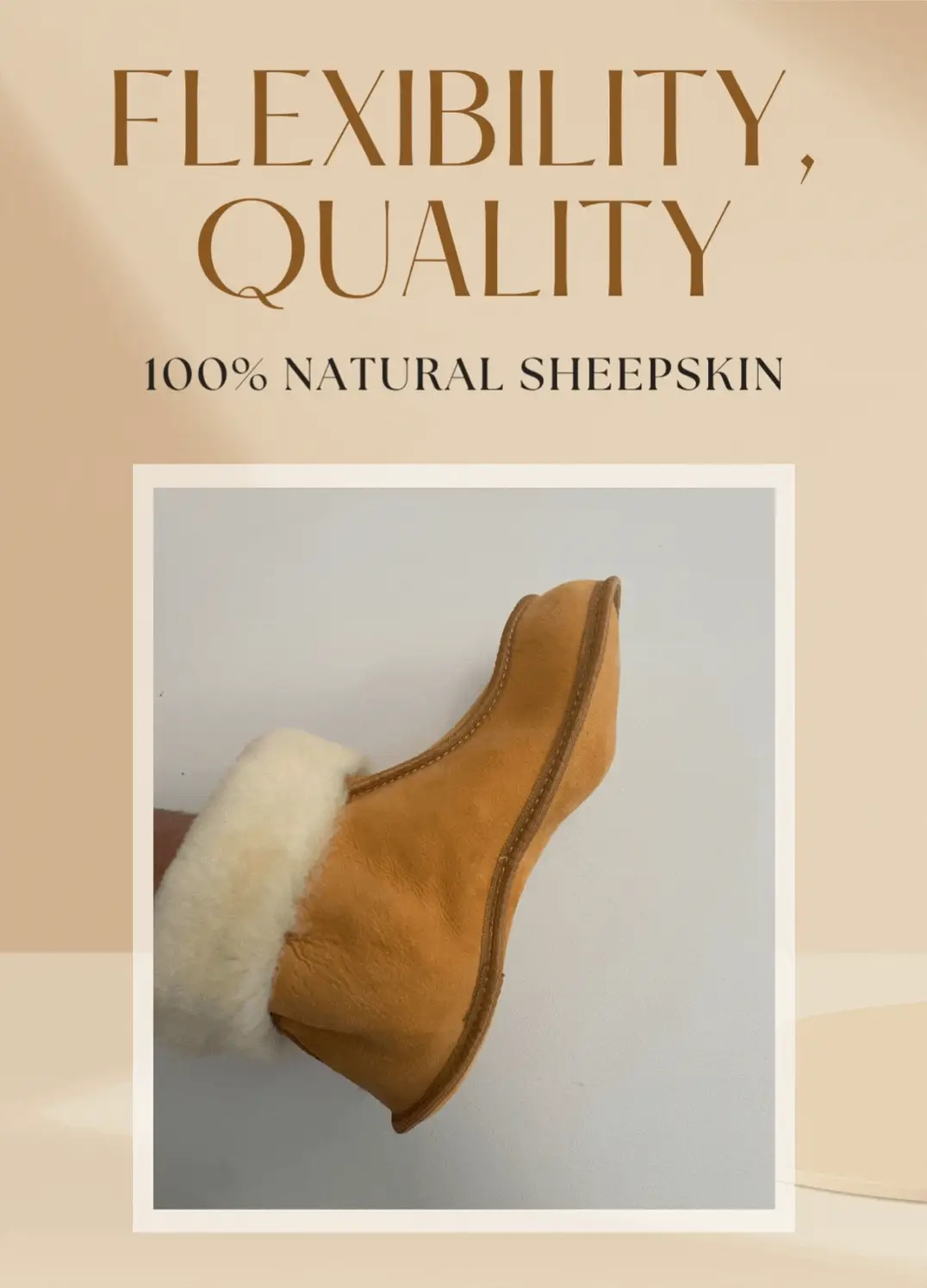 Terra Slipper: Sheepskin Minimalist Footwear - Image 6